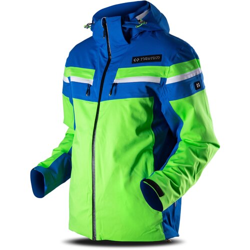 TRIMM Jacket M FUSION signal green/jeans blue/white Cene