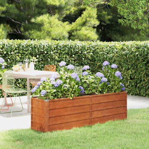 vidaXL Povišena vrtna gredica boja hrđe 160 x 40 x 45 cm čelik COR-TEN Cijene