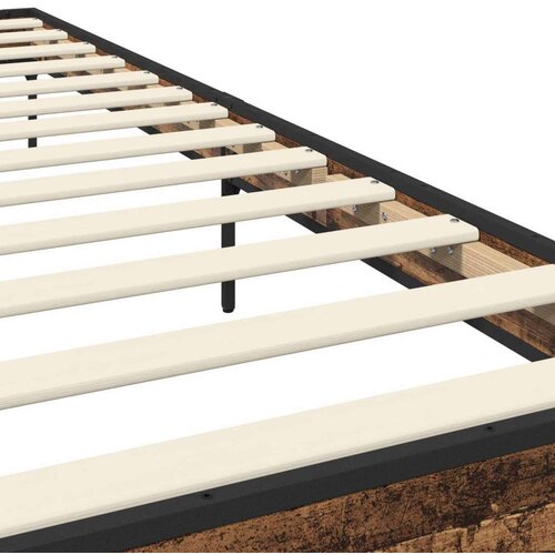  Okvir za krevet Staro drvo 80 x 200 cm Konstruirano drvo - Staro drvo Slike