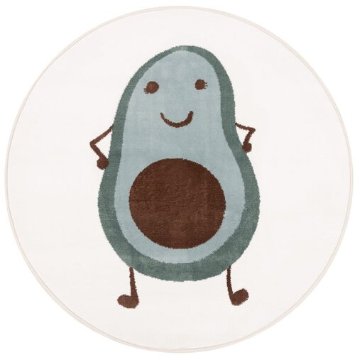 FD Mentol zeleni/boje slonovače dječji tepih ø120 cm Avocado Mint – Cijene