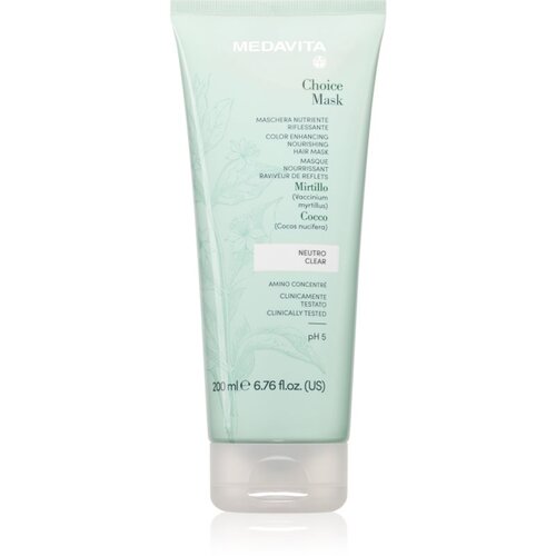Medavita Choice Color Enhancing Nourishing hranilna maska za barvane lase 200 ml Cene