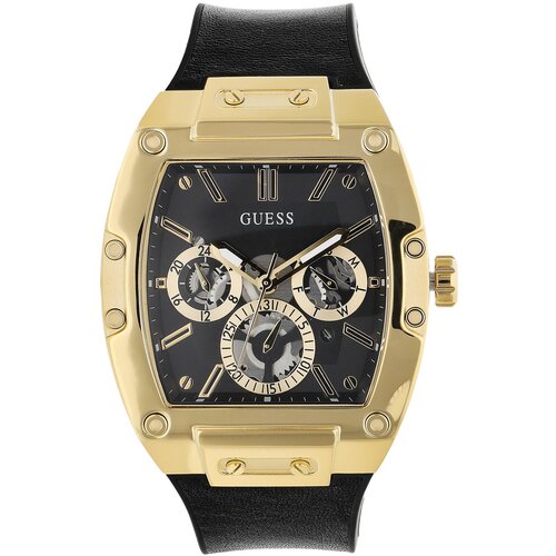 Guess Ročna ura Phoenix GW0202G1 BLACK/GOLD Slike