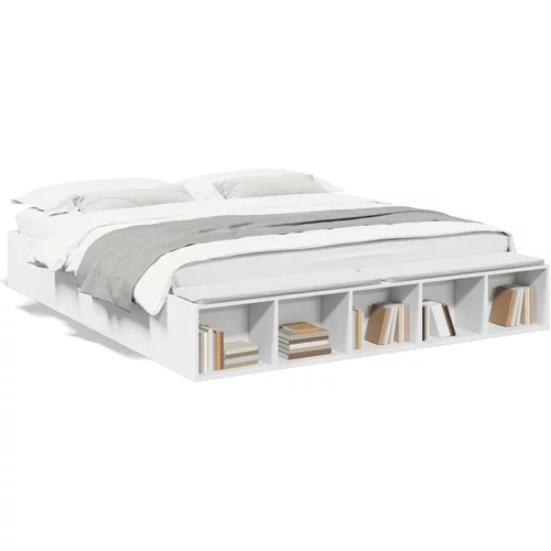 vidaXL Okvir za krevet bijeli 180 x 200 cm konstruirano drvo