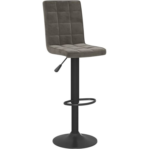 VidaXL Barski stolček temno siv žamet, (20967811) Slike