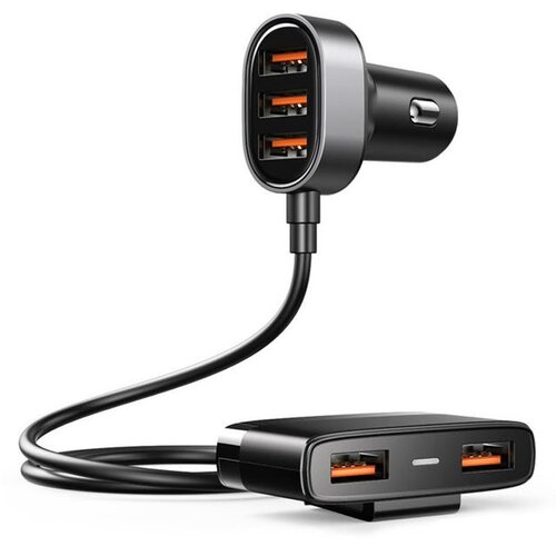 Joyroom Avtomobilski adapter JR - CL03 5x USB 6,2A s podalj&amp;scaron;evalnim kablom - Črna Slike
