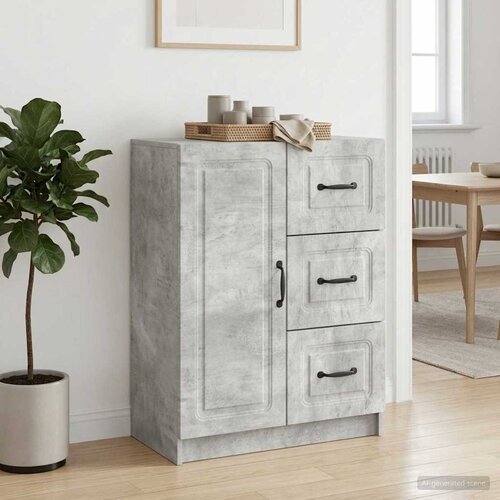  Kreveta Betonska siva 66 x 34,5 x 87 cm Konstruirano drvo Slike