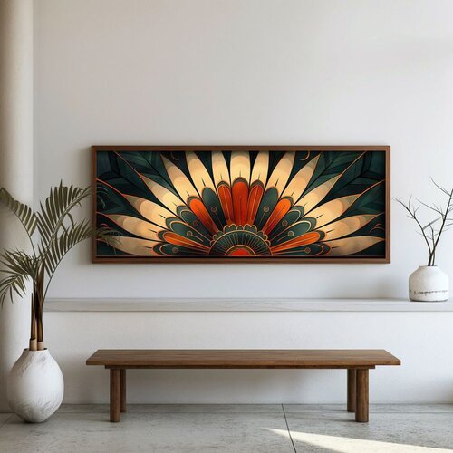 WALLXPERT FAH030-120 Multicolor Decorative Framed MDF Painting Cene