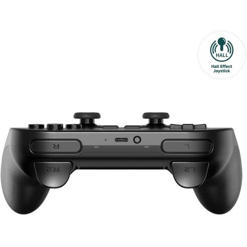 8BitDo Pro 2 brezžični igralni plo&amp;scaron;ček s Hall Effect palicami črne barve Slike