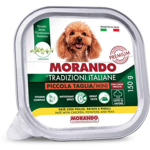 Morando Tradizioni Adult Pate perutnina, korenje in grah 300 g alu-pak Cene