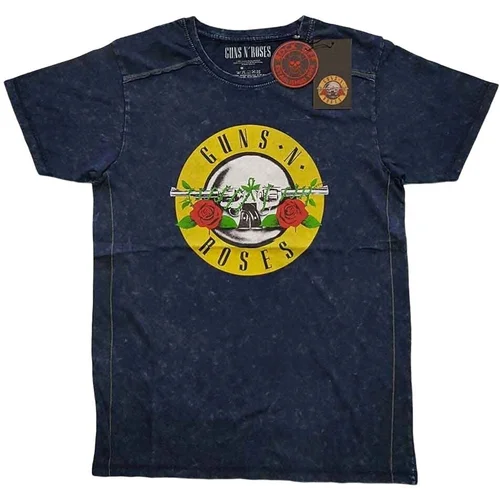 Guns N' Roses Majica Classic Logo Unisex Navy Blue XL