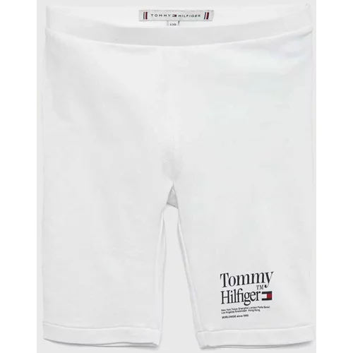 Tommy Hilfiger Dječje kratke hlače Boja: bijela, glatki materijal