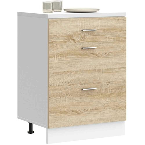  Donji kuhinjski ormarić boja hrasta konstruirano drvo Cijene