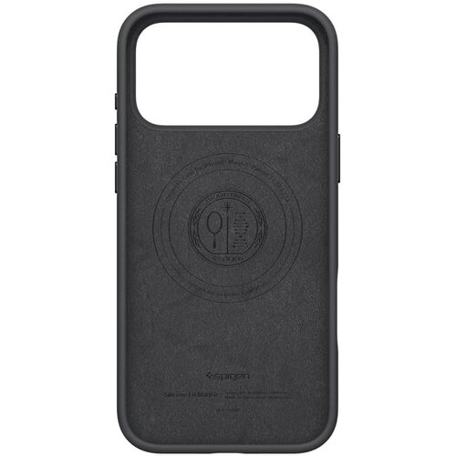 Spigen Silicone Fit MagSafe maska za iPhone 17 Pro ACS10335 - crna Slike