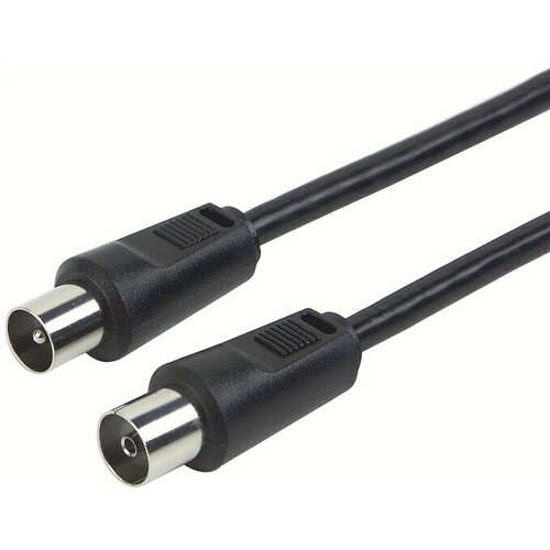SCHWAIGER Priključni kabel za anteno (10 m, Črna, 75 dB, IEC vtič, IEC vtičnica) Cene