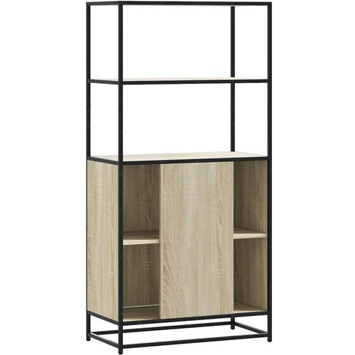 VidaXL Visoka ploča sonoma hrast 68x35x139cm konstruirano drvo i metal Slike