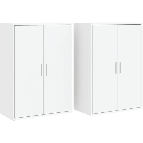 Maison Chic Komoda - Predalnik 2 kosa bela 60x31x84 cm inženirski les, (21722492) Cene