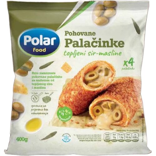 Polar FOOD pohovane palačinke topljeni sir i masline 400g Cene
