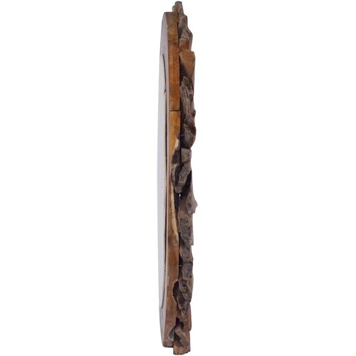  Zidno ogledalo od tikovine 60 cm okruglo Slike
