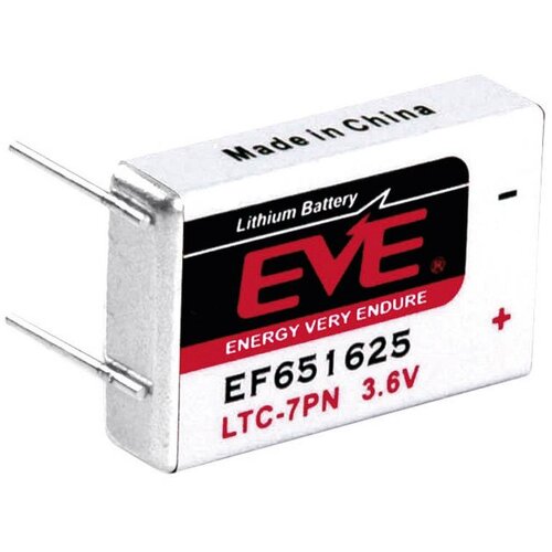 Eve Posebna litijeva baterija LTC-7PN\, 4 x spajkalni zatič 3.6 V 750 mAh 25.8 x 16.85 x 14.6 mm LTC-7PN\, EF651625, (20439781) Slike