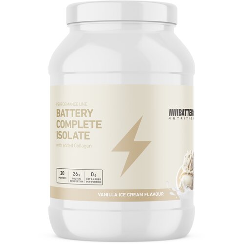 Battery Nutrition BATTERY KOMPLETNI IZOLAT PROTEINA - kremasta vanilija 600g Cene