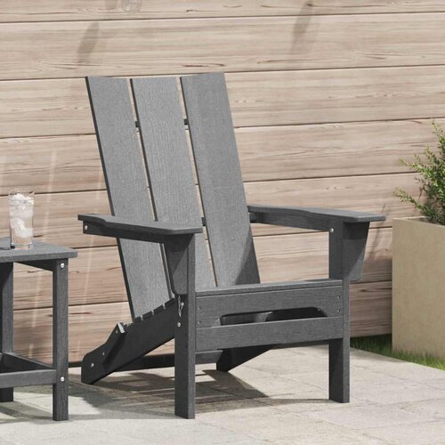  Sklopiva Adirondack stolica Svijetlo siva 80,5 x 74,5 x 92 cm Cijene