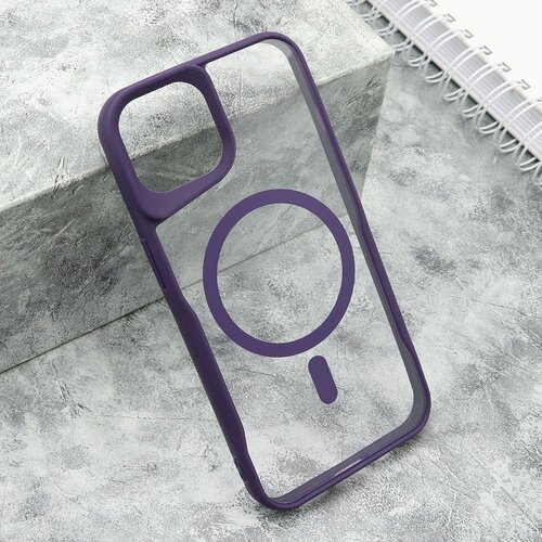 Maska grip guard magsafe za iphone 14/ ljubičasta Slike