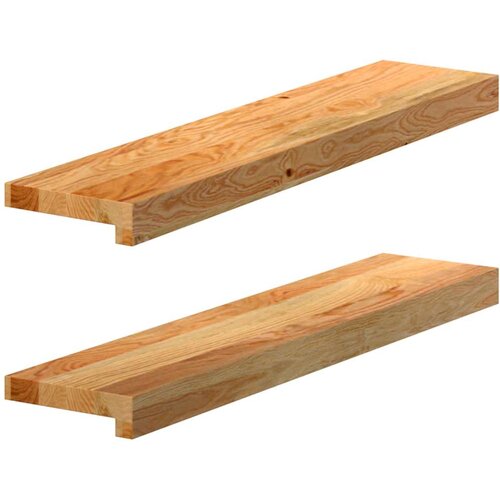  Prozorske klupice 2 kom svijetlosmeđe 70x15x2 cm masivne hrast Cijene