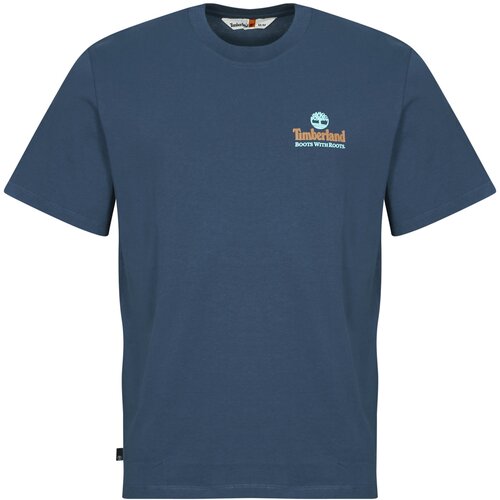 Timberland Majice s kratkimi rokavi ILLUSTRATED TREE LOGO BACK GRAPHIC TEE Modra Cene
