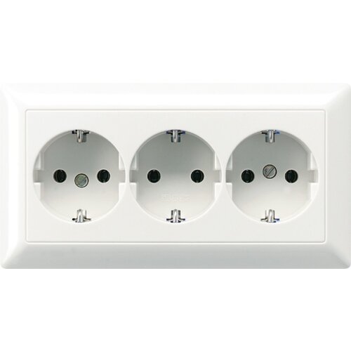 Jung KK SCHUKO vtičnica aws 16A 250V 3-gang AS 523 WW, (20859815) Cene