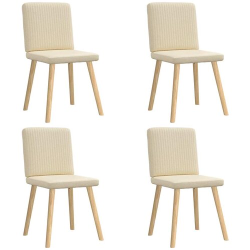 Maison Chic Jedilni stoli - Vzorci stoli 4 kosi krem blago A753, (22032261) Slike