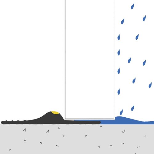  Brtva za garažni pod Crna i Žuta 12 x 90 mm 12 m PVC Slike