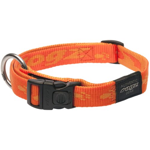 Rogz alpinist ogrlica za pse od mekane tkane trake l — 34–56 cm narandžasta Cene