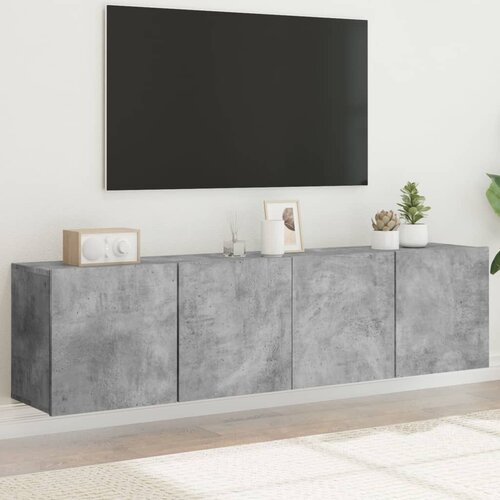  Zidni TV ormarići 2 kom sivi boja betona 80x30x41 cm Cijene