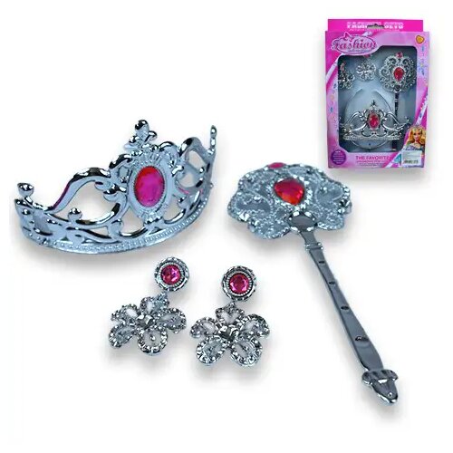 Magic Toys Lepotilni set princeske s tiaro, čarobno palico in uhani Cene
