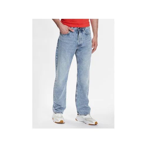Boss Jeans hlače 50485403 Modra Relaxed Fit