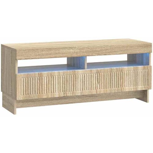 vidaXL LED TV kabinet EDE 100 x 35 x 43 cm Hrast sonoma - Hrast sonoma Cene