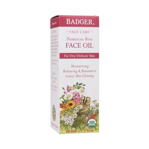Badger Balm Damaska ruža - antioksidantno ulje za lice