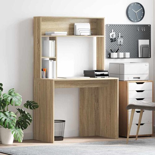  Stol s policom Sonoma hrast 91 x 50 x 149 cm Konstruirano drvo Cene