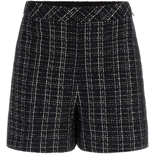 Guess Kratke hlače & Bermuda Sandra Tweed Short Črna Cene