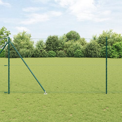vidaXL ograjni niz nabor 2 zelen kovina 25 x 1,5 m vzdržljiv Cene