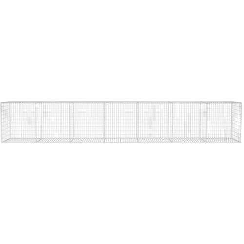 VidaXL gabionski zid s poklopcem od pocinčanog čelika 600x50x100 cm Slike