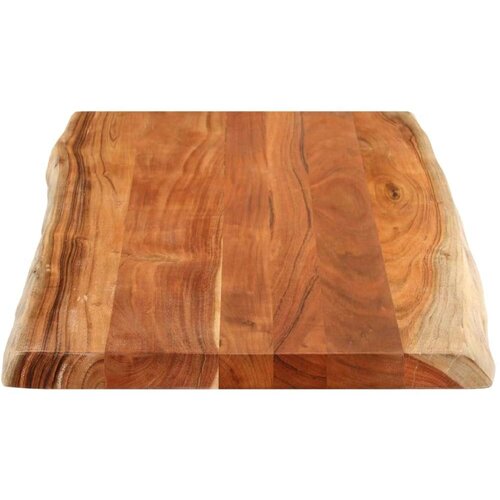 VidaXL Stolna ploča 100x60x2,5 cm pravokutna bagremovo drvo živi rub Slike