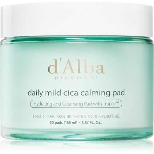 d'Alba Daily Mild Cica Calming Pad pomirjajoče blazinice za intenzivno hidracijo 50 kos Cene