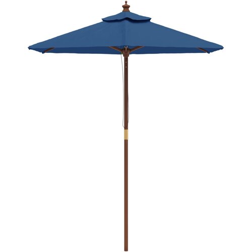  Vrtni suncobran s drvenim stupom azurnoplavi 196 x 231 cm Slike