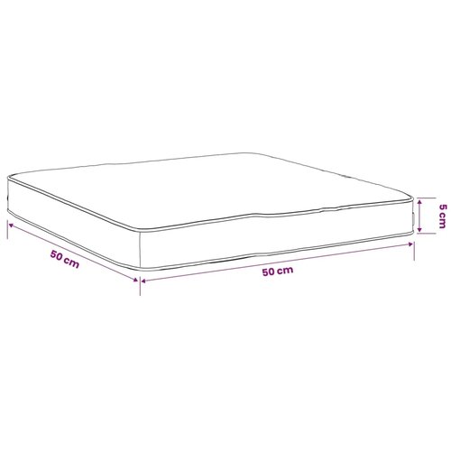  Jastučići za sjedalo od 4 dijela VUGHT 4 pcs 100% poliester - Svetlo plava (poliester) 50 x 50 cm 4 Cijene