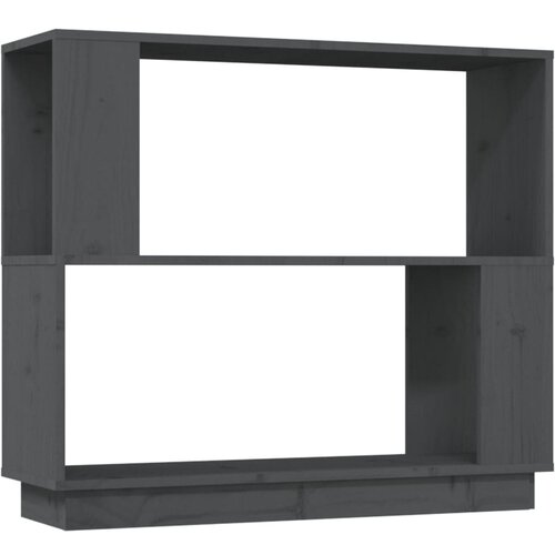 Maison Chic Knjižna omara - Knjižni regal siva 80x25x70 cm trdna borovina, (21723487) Cene