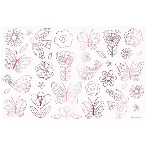 Meri Meri Papirnati pogrinjki v kompletu 8 ks 28x42.5 cm Butterflies &amp;amp; Flowers &amp;ndash; Slike