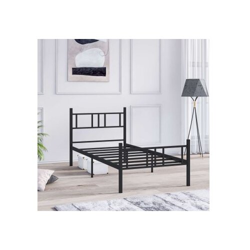 Hanah home Okvir kreveta Akin, 100x200 cm, Crni Cene