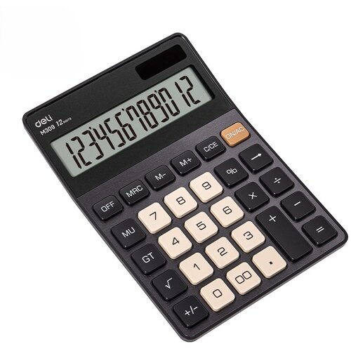 Deli Stoni kalkulator EM309, 176.9x124.9x34mm, Crni Slike