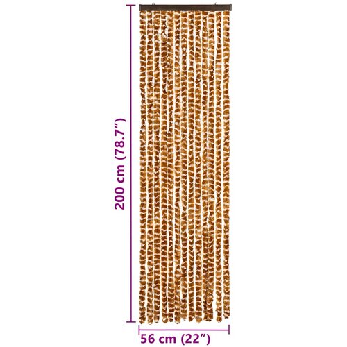  Zastor protiv muha oker-bijeli 56 x 200 cm &amp;scaron;enil Slike